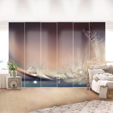 Sliding panel curtains set - Story of a Waterdrop