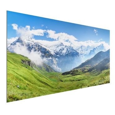 Print on aluminium - Swiss Alpine Panorama