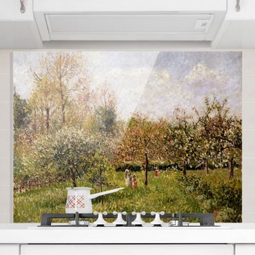 Glass Splashback - Camille Pissarro - Spring In Eragny - Landscape 3:4