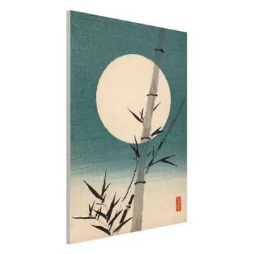 Magnetic memo board - Japanese Drawing Bamboo And Moon