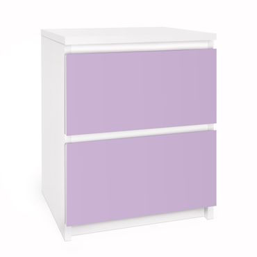 Adhesive film for furniture IKEA - Malm chest of 2x drawers - Colour Lavender