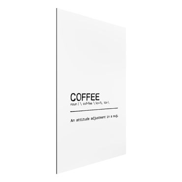Print on aluminium - Definition Coffee Attitude