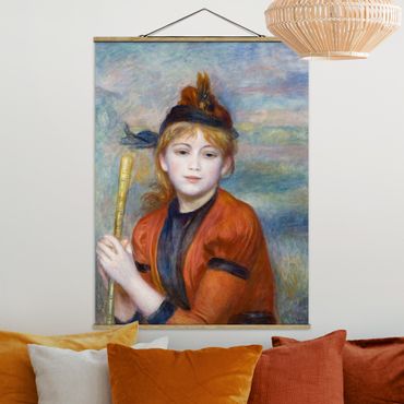 Fabric print with poster hangers - Auguste Renoir - The Excursionist