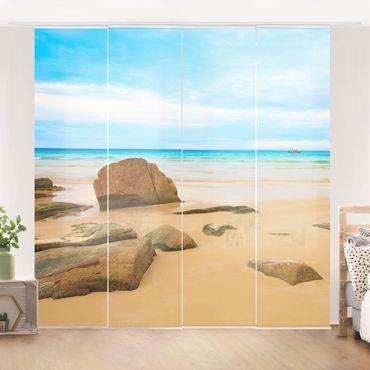 Sliding panel curtains set - The Beach