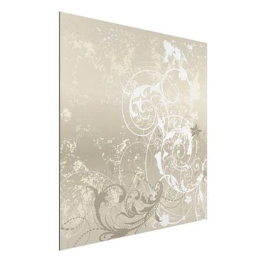 Print on aluminium - Mother Of Pearl Ornament Design