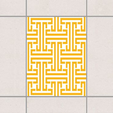 Tile sticker - Decorative Labyrinth Melon Yellow