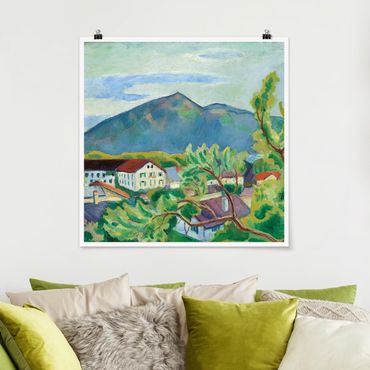 Poster - August Macke - Spring Landscape in Tegernsee