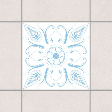 Tile sticker - Bandana White Light Blue