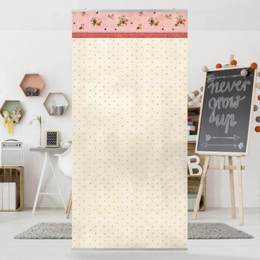 Room divider - Little Strawberry Strawberry Fairy - Strawberry Pattern