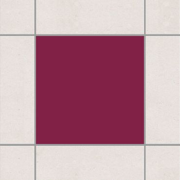 Tile sticker - Colour Wine Red