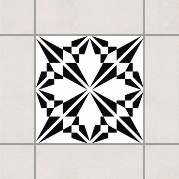 Tile sticker - Floral silhouette