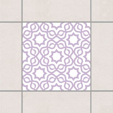 Tile sticker - Islamic White Lavender