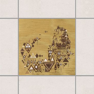 Tile sticker - No.MW17 Indian Owl