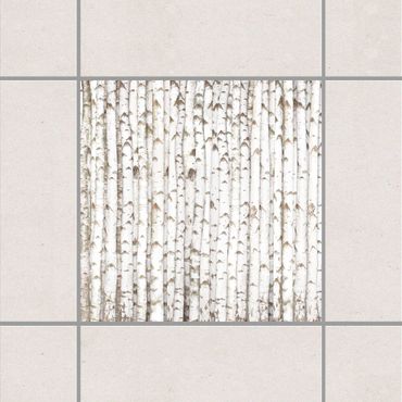 Tile sticker - No.YK15 Birch Wall
