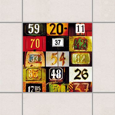 Tile sticker - Numbers