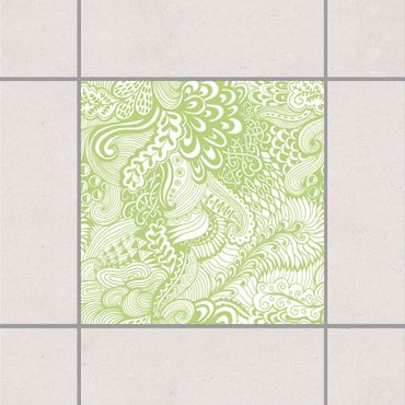 Tile sticker - Poseidon's Garden Spring Green