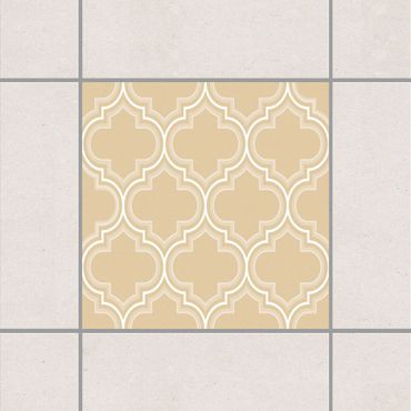 Tile sticker - Retro Light Brown Morocco