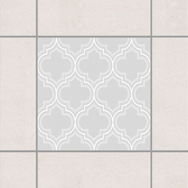 Tile sticker - Retro Light Grey Morocco