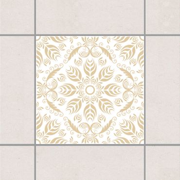 Tile sticker - Rosamunde White Light Brown