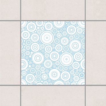 Tile sticker - Secession White Light Blue