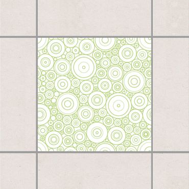 Tile sticker - Secession White Spring Green