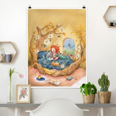 Poster kids room - Frida Cuddles With Her Friends