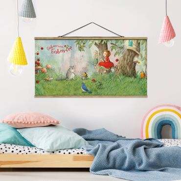Fabric print with poster hangers - Little Strawberry Strawberry Fairy - Making Music Together