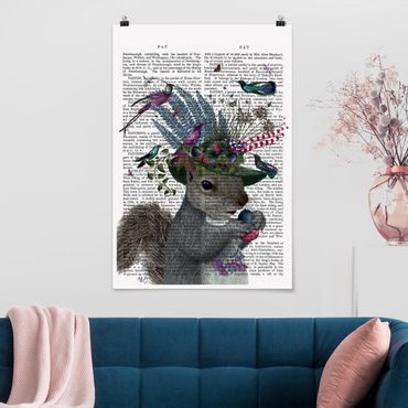 Poster quote - Fowler - Squirrel With Acorns