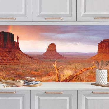 Kitchen wall cladding - Monument Valley At Sunset