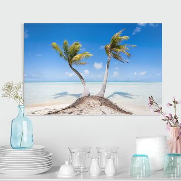 Print on canvas - Beneath Palm Trees