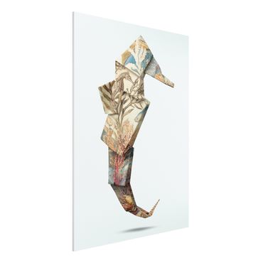 Print on forex - Origami Seahorse