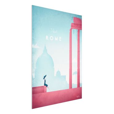 Print on forex - Travel Poster - Rome