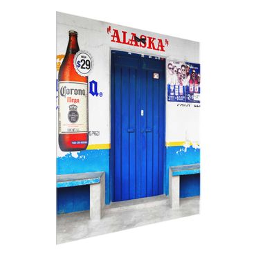 Glass print - Alaska Blue Bar