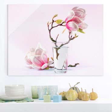 Glass print - Magnolia In A Glass