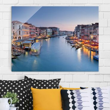 Glass print - Evening On The Grand Canal In Venice