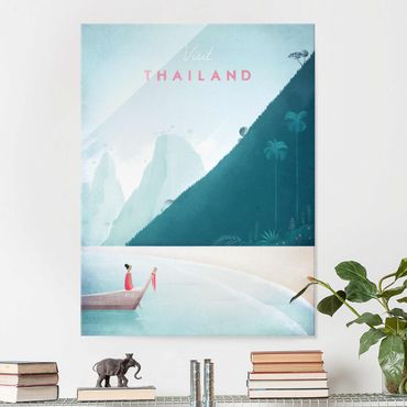 Glass print - Travel Poster - Thailand