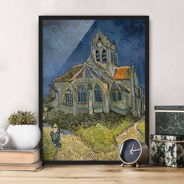 Framed poster - Vincent van Gogh - The Church at Auvers