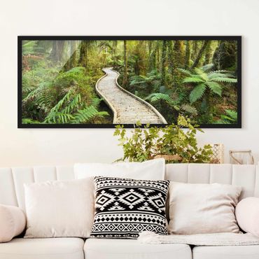 Framed poster - Path In The Jungle