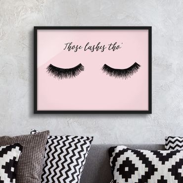 Framed poster - Eyelashes Chat - Lashes