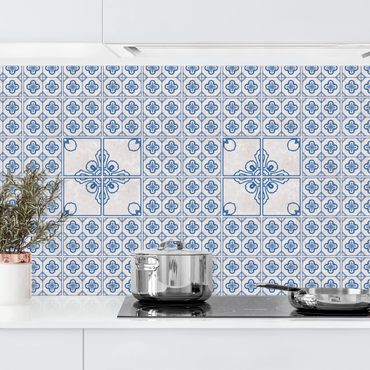 Kitchen wall cladding - Postage Blue