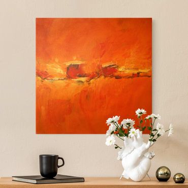 Canvas print gold - Composition In Orange