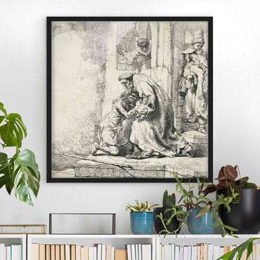 Framed poster - Rembrandt van Rijn - The Return of the prodigal Son
