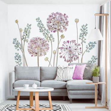 Wallpaper - Allium Illustration