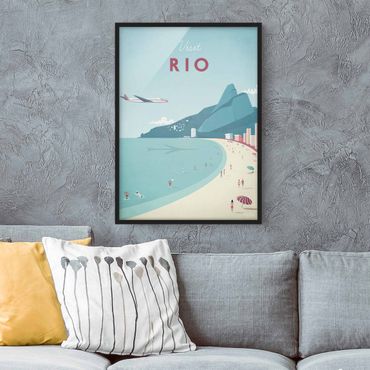 Framed poster - Travel Poster - Rio De Janeiro