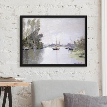 Framed poster - Claude Monet - Argenteuil Seen From The Small Arm Of The Seine
