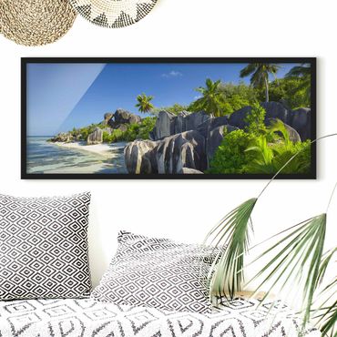 Framed poster - Dream Beach Seychelles