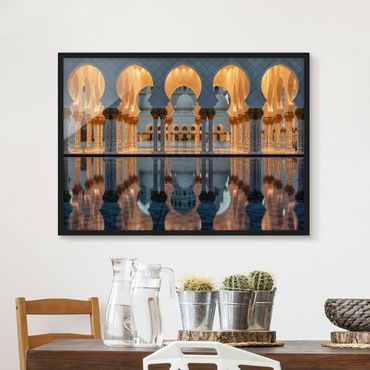 Framed poster - Reflections In The Mosque