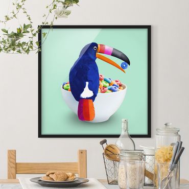 Framed poster - Breakfast With Toucan