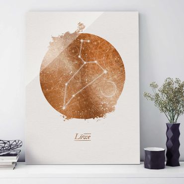 Glass print - Leo Gold