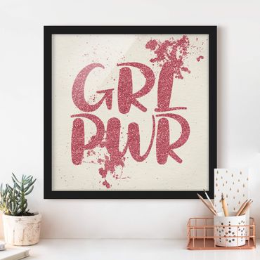 Framed poster - Girl Power